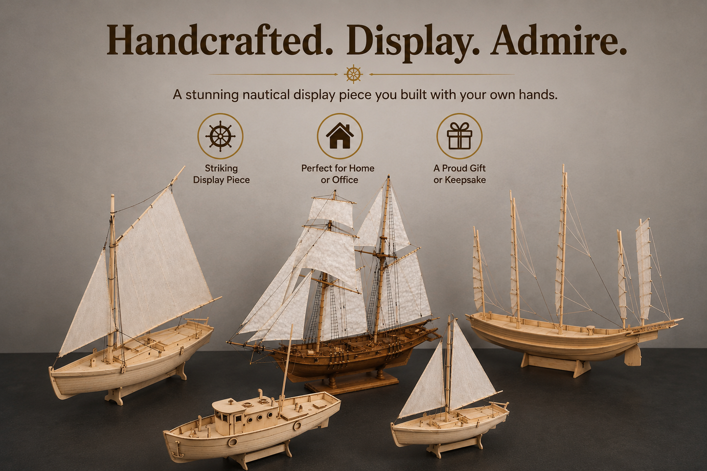DIY Wooden Ship Model Building Kit