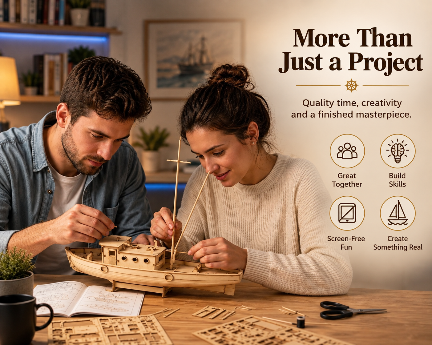 DIY Wooden Ship Model Building Kit