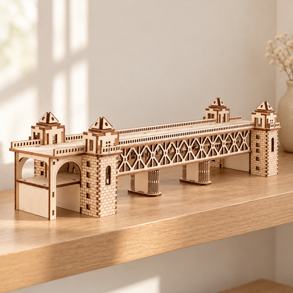 DIY Wooden Train Model Building Kit