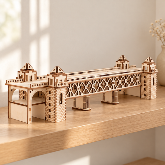 DIY Wooden Train Model Building Kit