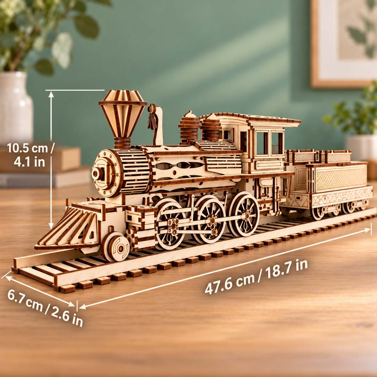 DIY Wooden Train Model Building Kit