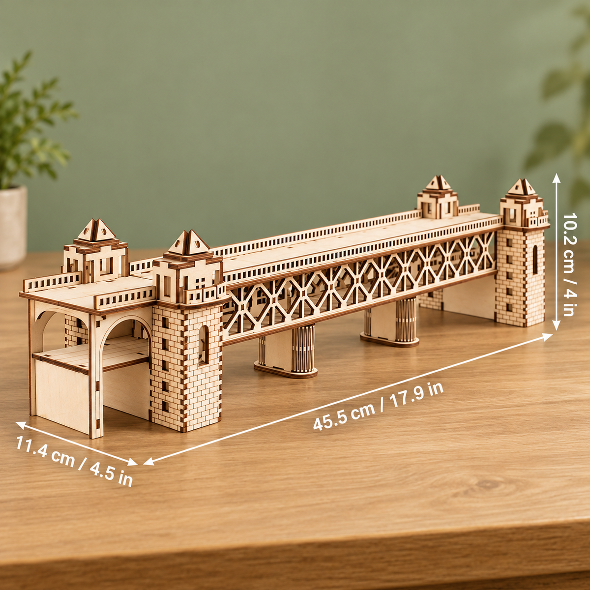DIY Wooden Train Model Building Kit