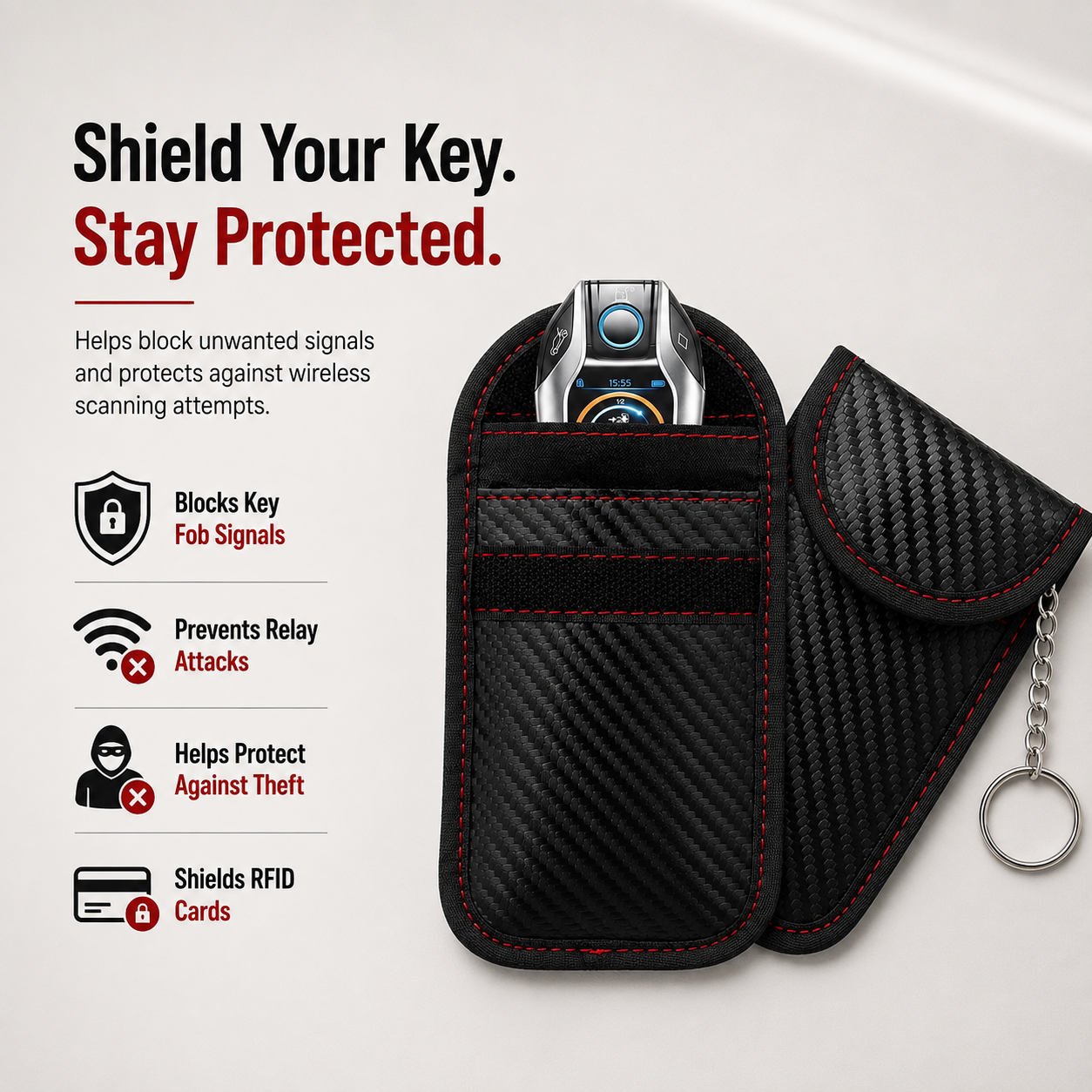 KeyGuard RFID Signal Blocking Pouch